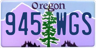 OR license plate 945WGS