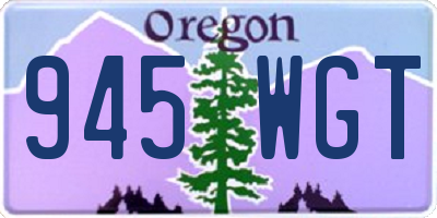 OR license plate 945WGT