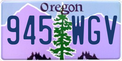 OR license plate 945WGV