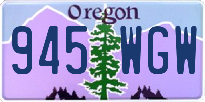 OR license plate 945WGW