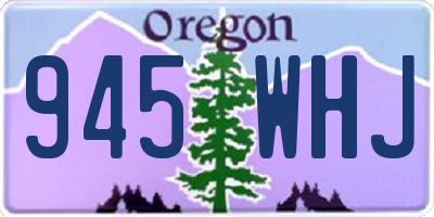 OR license plate 945WHJ