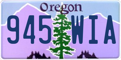 OR license plate 945WIA