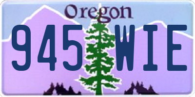 OR license plate 945WIE