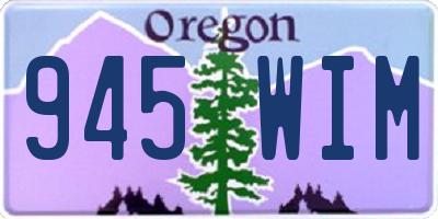 OR license plate 945WIM