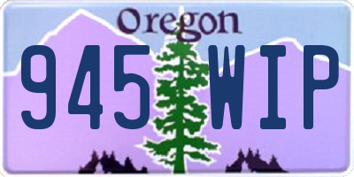 OR license plate 945WIP