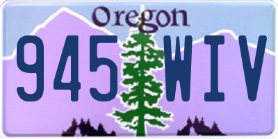 OR license plate 945WIV