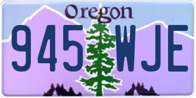OR license plate 945WJE