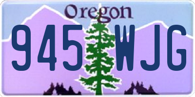 OR license plate 945WJG