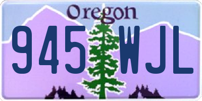 OR license plate 945WJL
