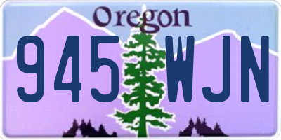 OR license plate 945WJN