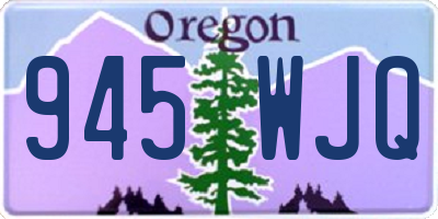 OR license plate 945WJQ