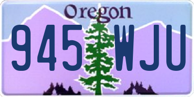 OR license plate 945WJU