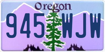 OR license plate 945WJW