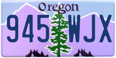 OR license plate 945WJX