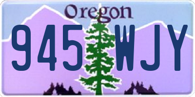 OR license plate 945WJY