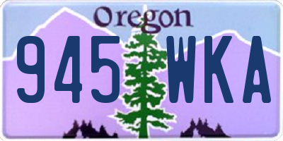 OR license plate 945WKA