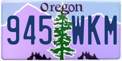 OR license plate 945WKM