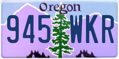 OR license plate 945WKR