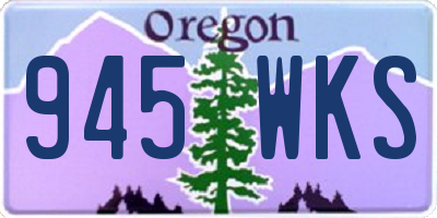 OR license plate 945WKS