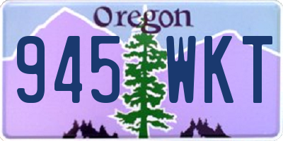 OR license plate 945WKT