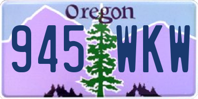 OR license plate 945WKW