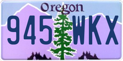 OR license plate 945WKX