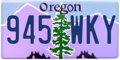 OR license plate 945WKY