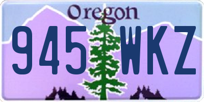 OR license plate 945WKZ