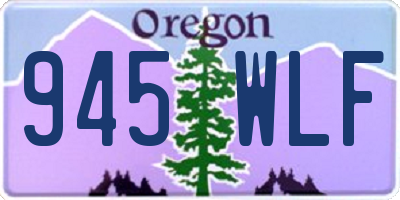OR license plate 945WLF