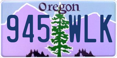 OR license plate 945WLK