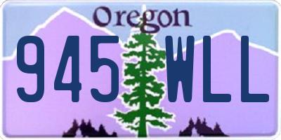 OR license plate 945WLL