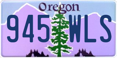 OR license plate 945WLS