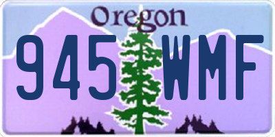 OR license plate 945WMF