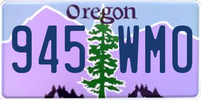 OR license plate 945WMO