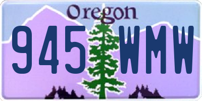 OR license plate 945WMW