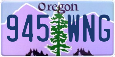 OR license plate 945WNG