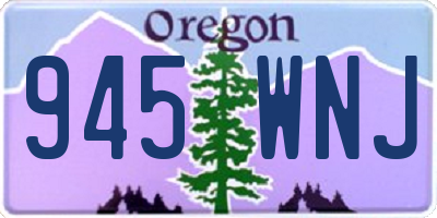 OR license plate 945WNJ