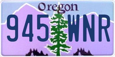 OR license plate 945WNR