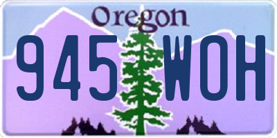 OR license plate 945WOH