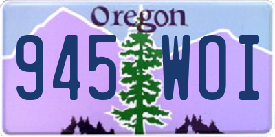 OR license plate 945WOI