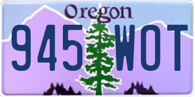 OR license plate 945WOT