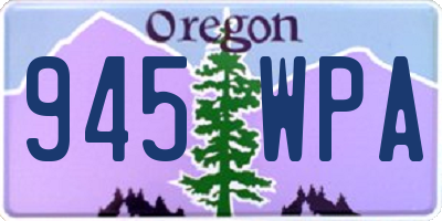 OR license plate 945WPA