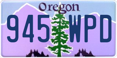 OR license plate 945WPD