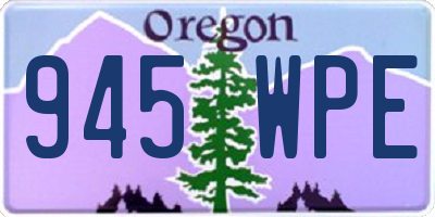 OR license plate 945WPE