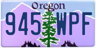 OR license plate 945WPF