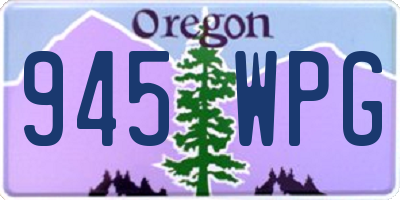 OR license plate 945WPG