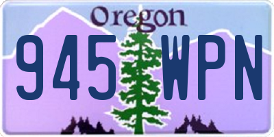 OR license plate 945WPN
