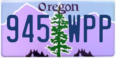 OR license plate 945WPP