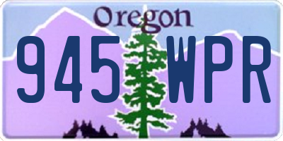 OR license plate 945WPR