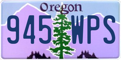 OR license plate 945WPS